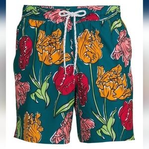 George Men's All Guy Swim Trunks/Shorts Size 3XL (48-50)  Antique Teal   NWT